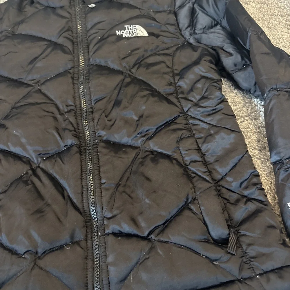The North Face Jacket Girls Large 14/16 Black Goose Down 550 Fill Puffer Coat